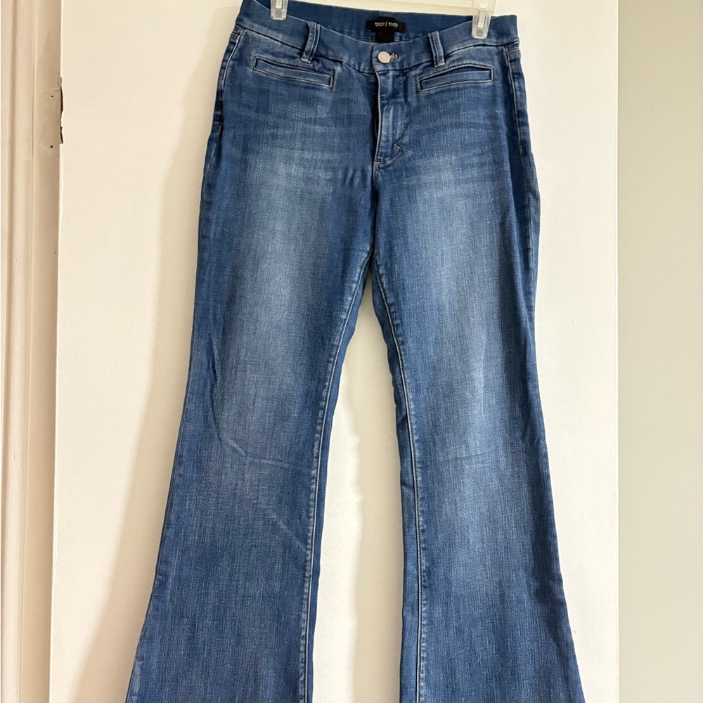 White House Black Market Light Blue Flare Jeans
